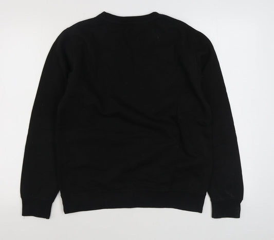 Preworn Womens Black Cotton Pullover Sweatshirt Size M Pullover