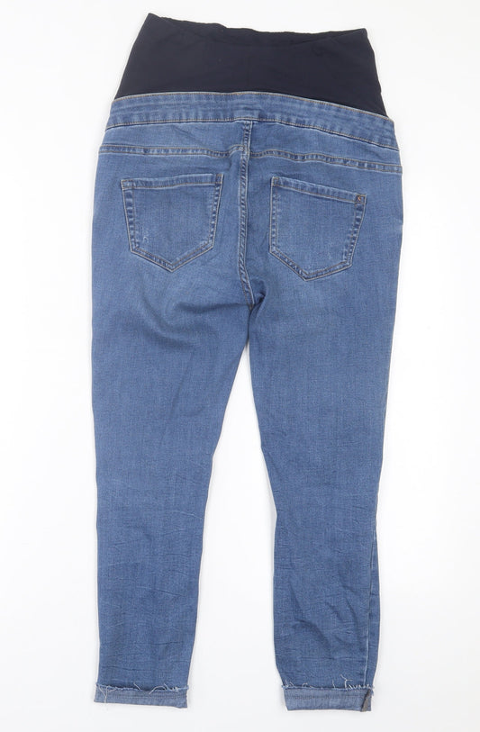 New Look Womens Blue Cotton Skinny Jeans Size 8 L24 in Regular