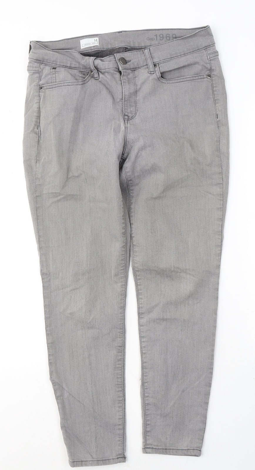 Gap Womens Green Cotton Capri Leggings Size 14 L26 in