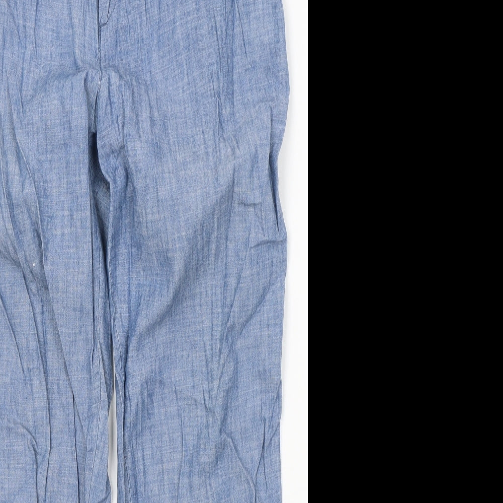 Gap Womens Blue Cotton Straight Jeans Size 8 L27 in Regular Button