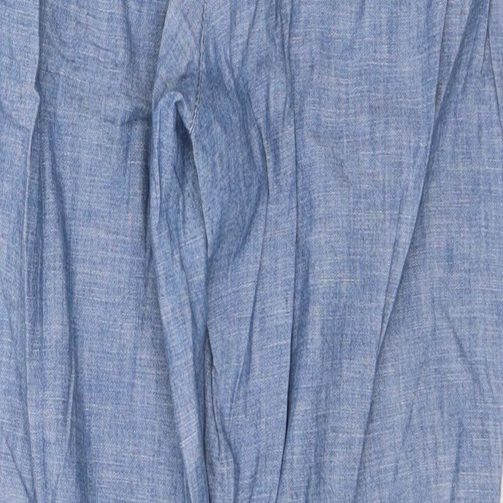 Gap Womens Blue Cotton Straight Jeans Size 8 L27 in Regular Button