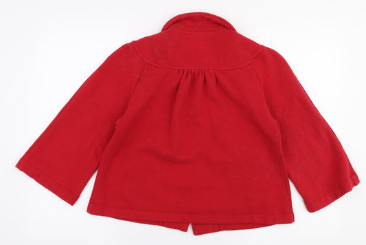 Gap Womens Red Jacket Size M Button
