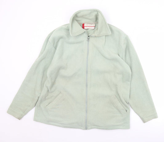 Active Mens Green Jacket Size M Zip