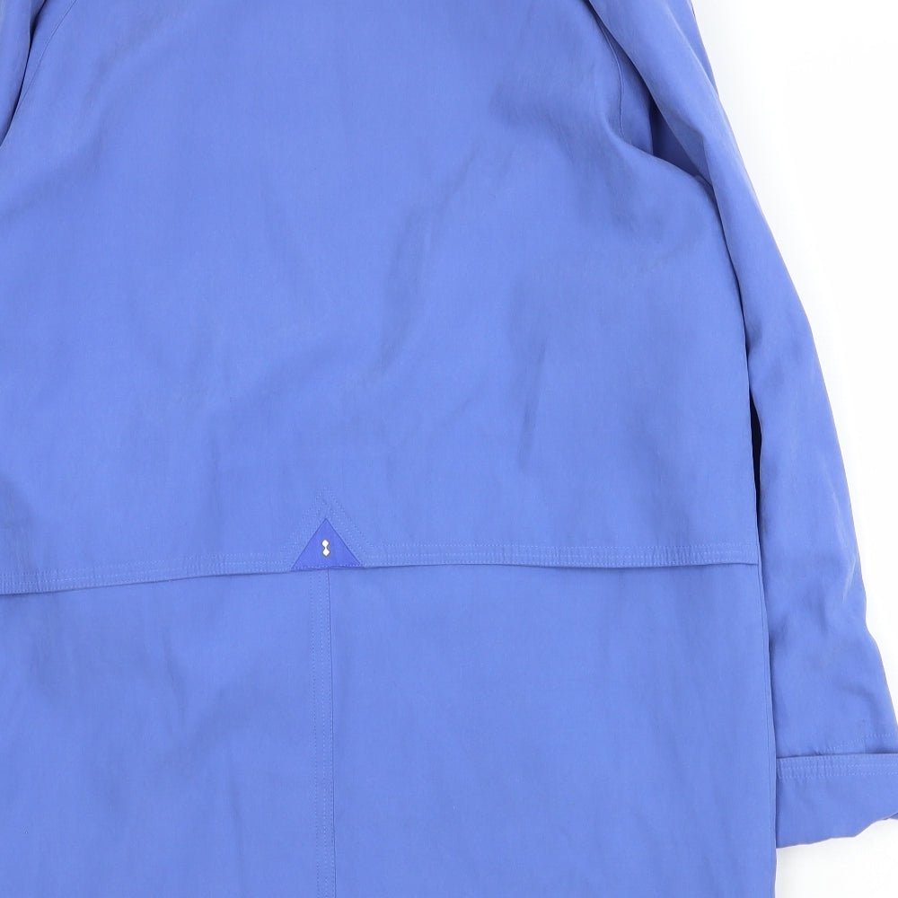 Astraka Womens Blue Pea Coat Coat Size S Zip