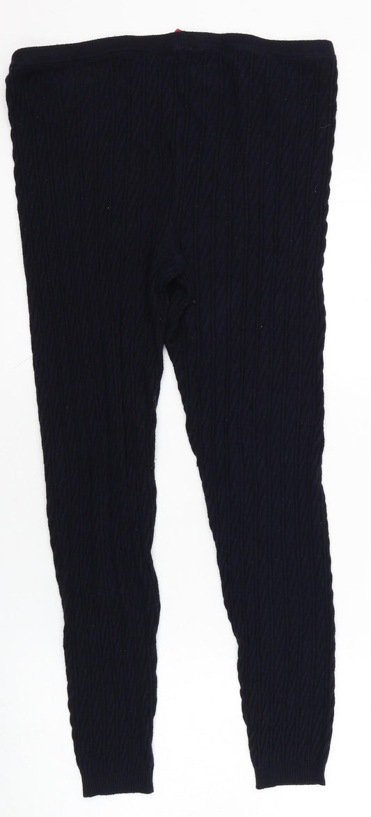 Palmer Womens Blue Viscose Sweatpants Trousers Size 18 L24.5 in Regular
