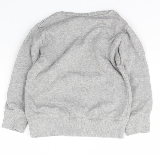 NEXT Boys Grey Crew Neck Cotton Pullover Jumper Size 2 Years Pullover - Paw Patrol