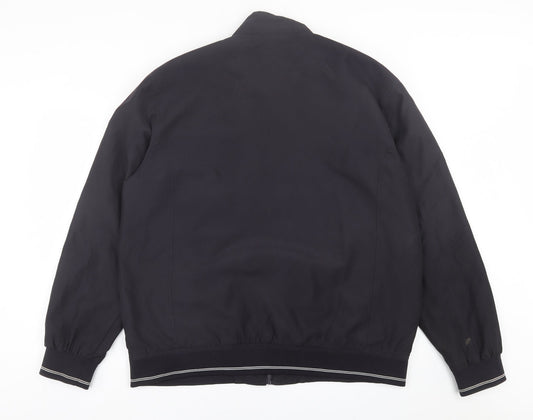 Aspen & Court Mens Black Bomber Jacket Jacket Size XL Zip