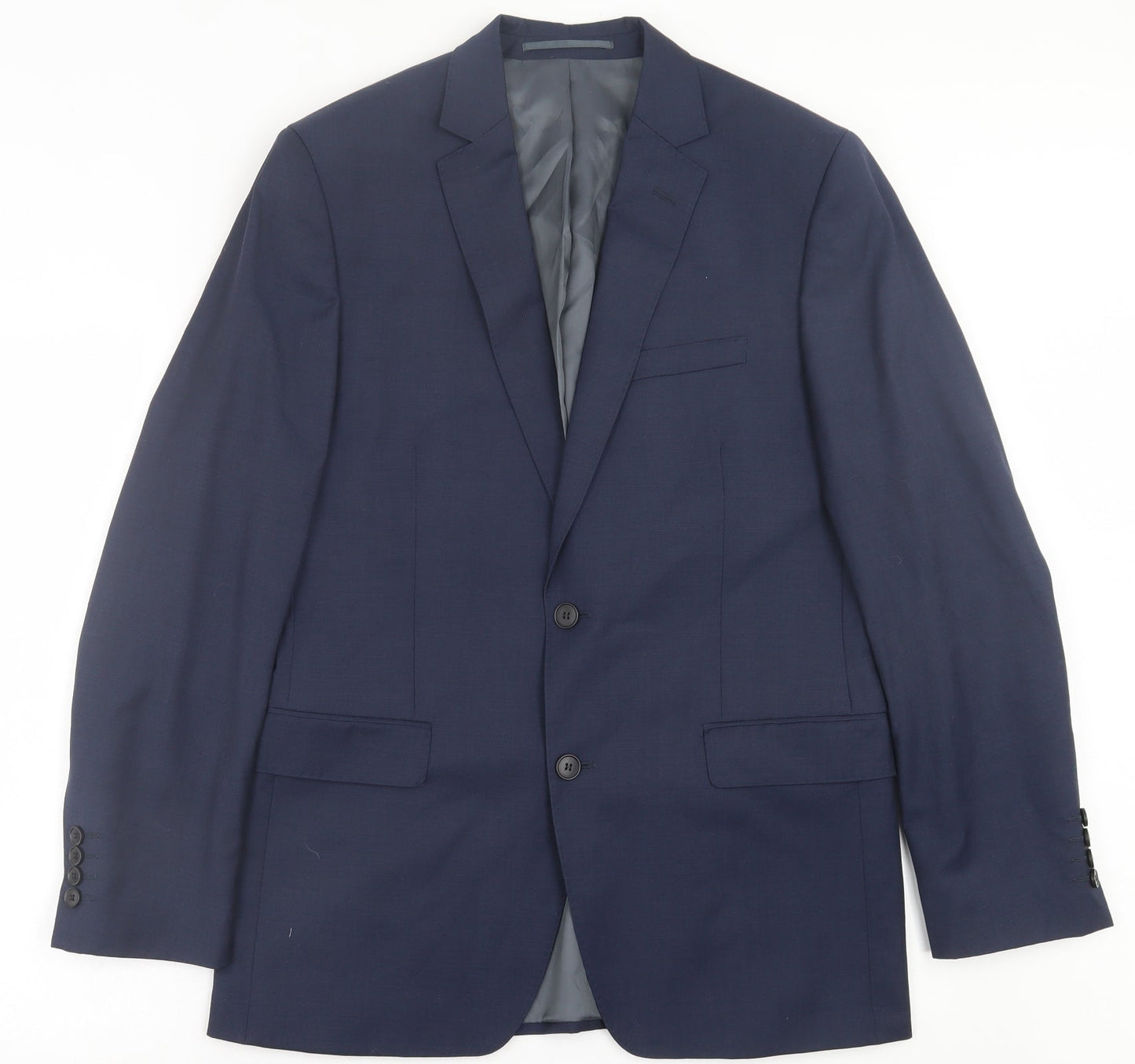 Paul Costelloe Mens Blue Wool Jacket Suit Jacket Size 40