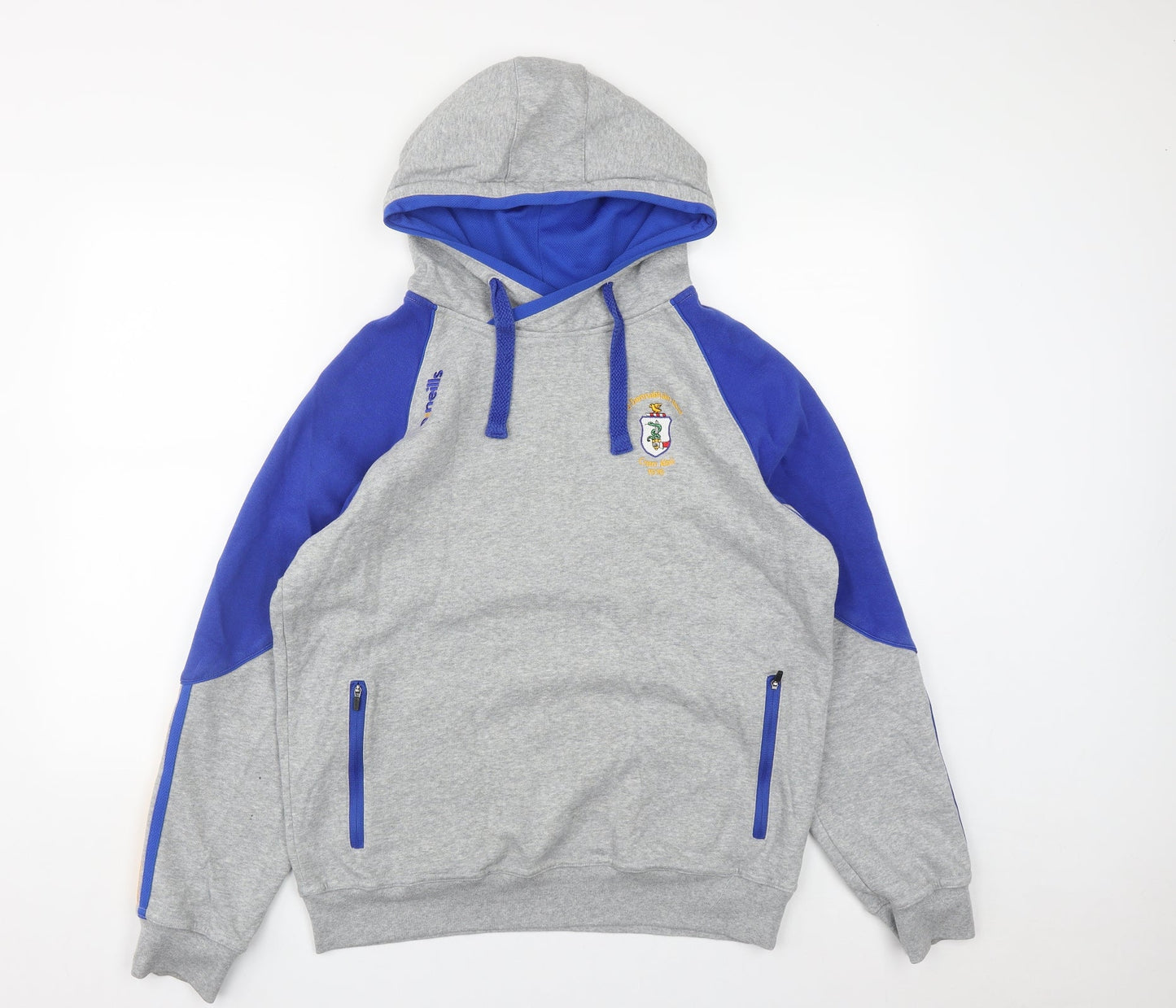 O'Neill Womens Grey Cotton Pullover Hoodie Size M Drawstring