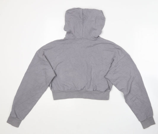 ASOS Womens Grey Polyester Pullover Hoodie Size 10