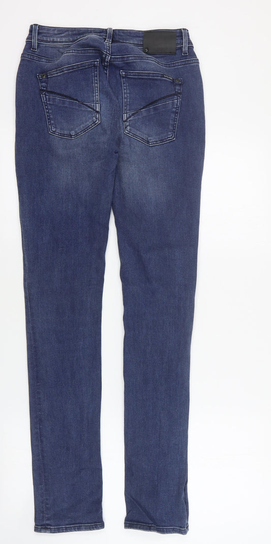 Garcis Jeans Womens Blue Cotton Skinny Jeans Size 28 in L32 in Regular Zip
