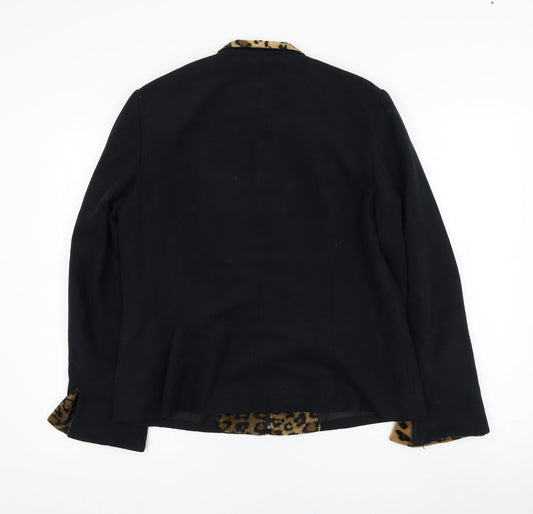 Pastiche Womens Black Jacket Size 16 Zip