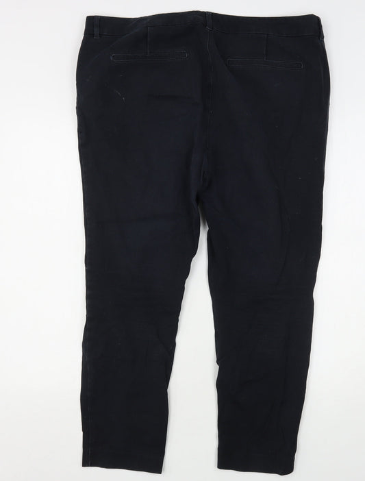 Old Navy Womens Black Cotton Skinny Jeans Size 16 L25 in Regular