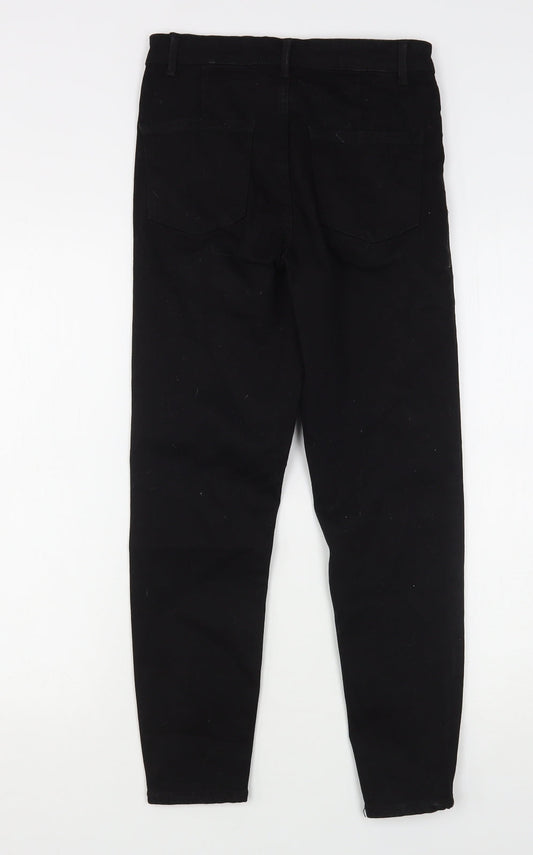 Denim Co Womens Black Cotton Skinny Jeans Size 12 L24 in Regular