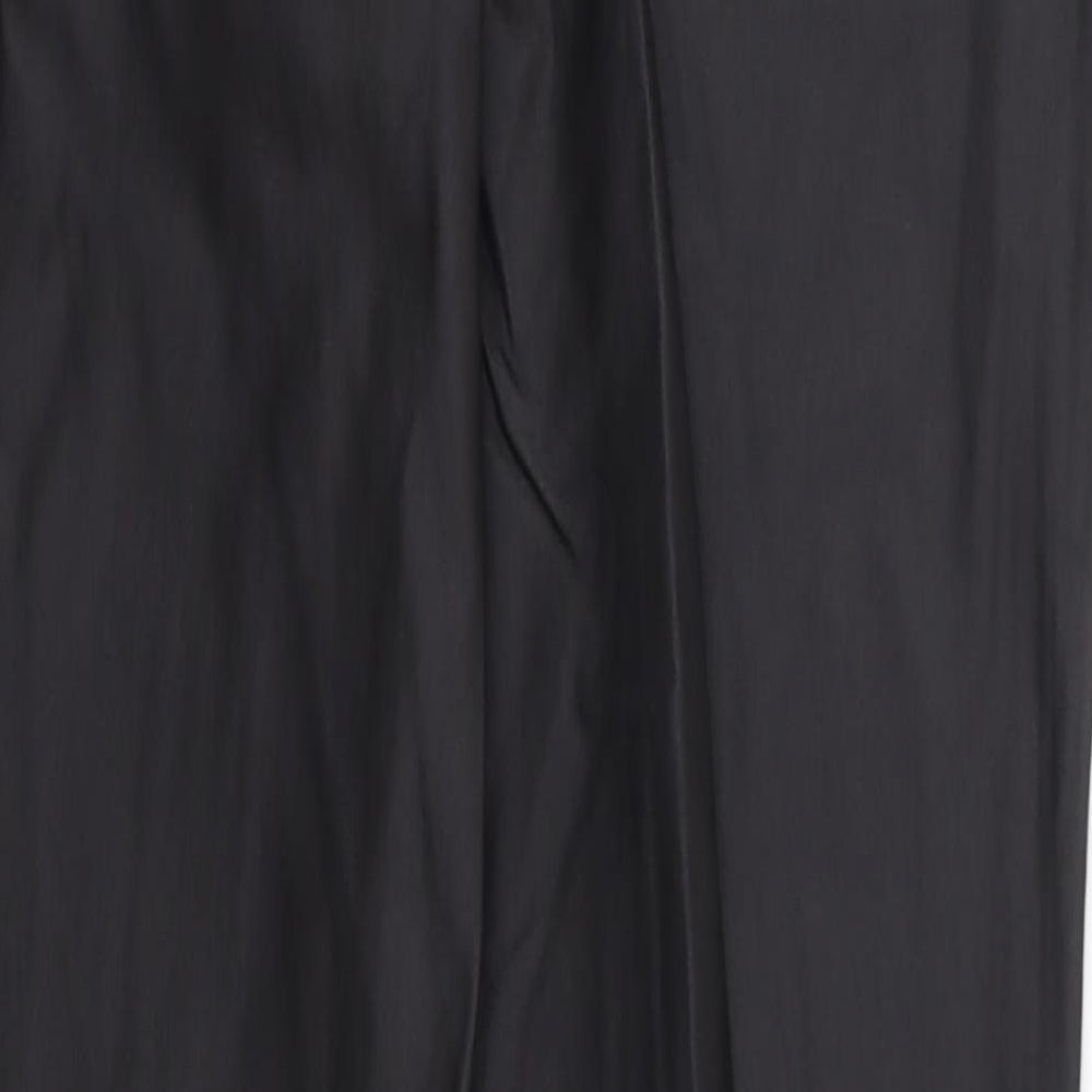Preworn Womens Black Polyester Jegging Trousers Size S L28 in Regular Zip - Leather Look