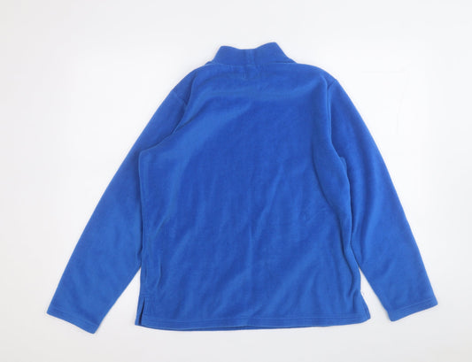 Damart Womens Blue Polyester Pullover Sweatshirt Size 10