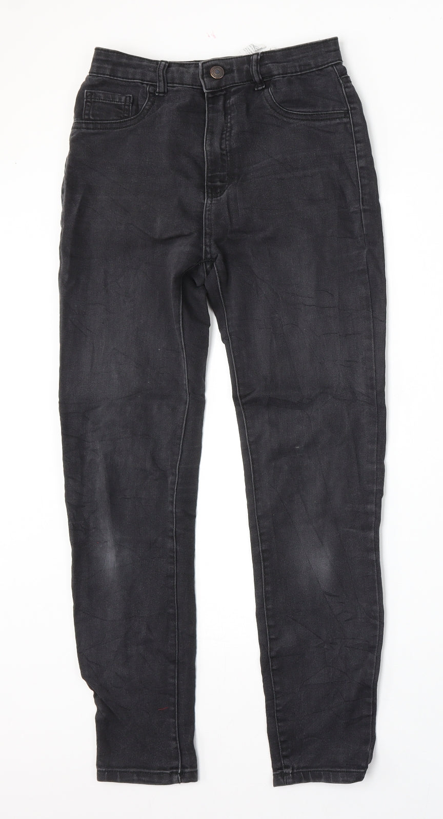 Pull&Bear Womens Black Cotton Skinny Jeans Size 26 L26 in Regular Button