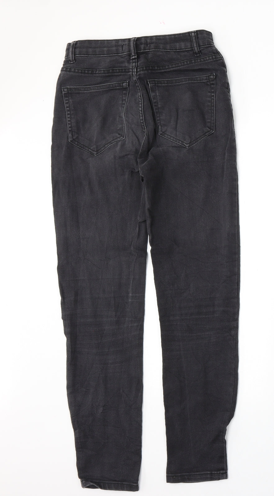 Pull&Bear Womens Black Cotton Skinny Jeans Size 26 L26 in Regular Button