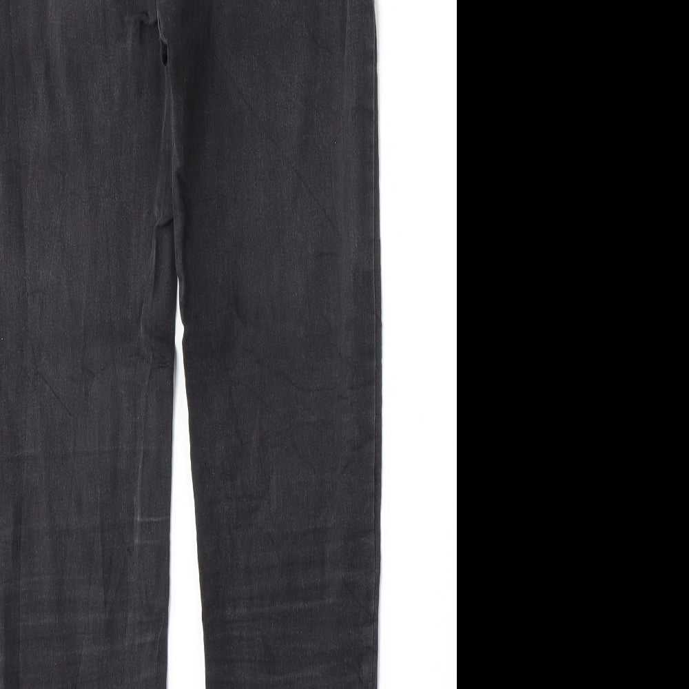 Pull&Bear Womens Black Cotton Skinny Jeans Size 26 L26 in Regular Button