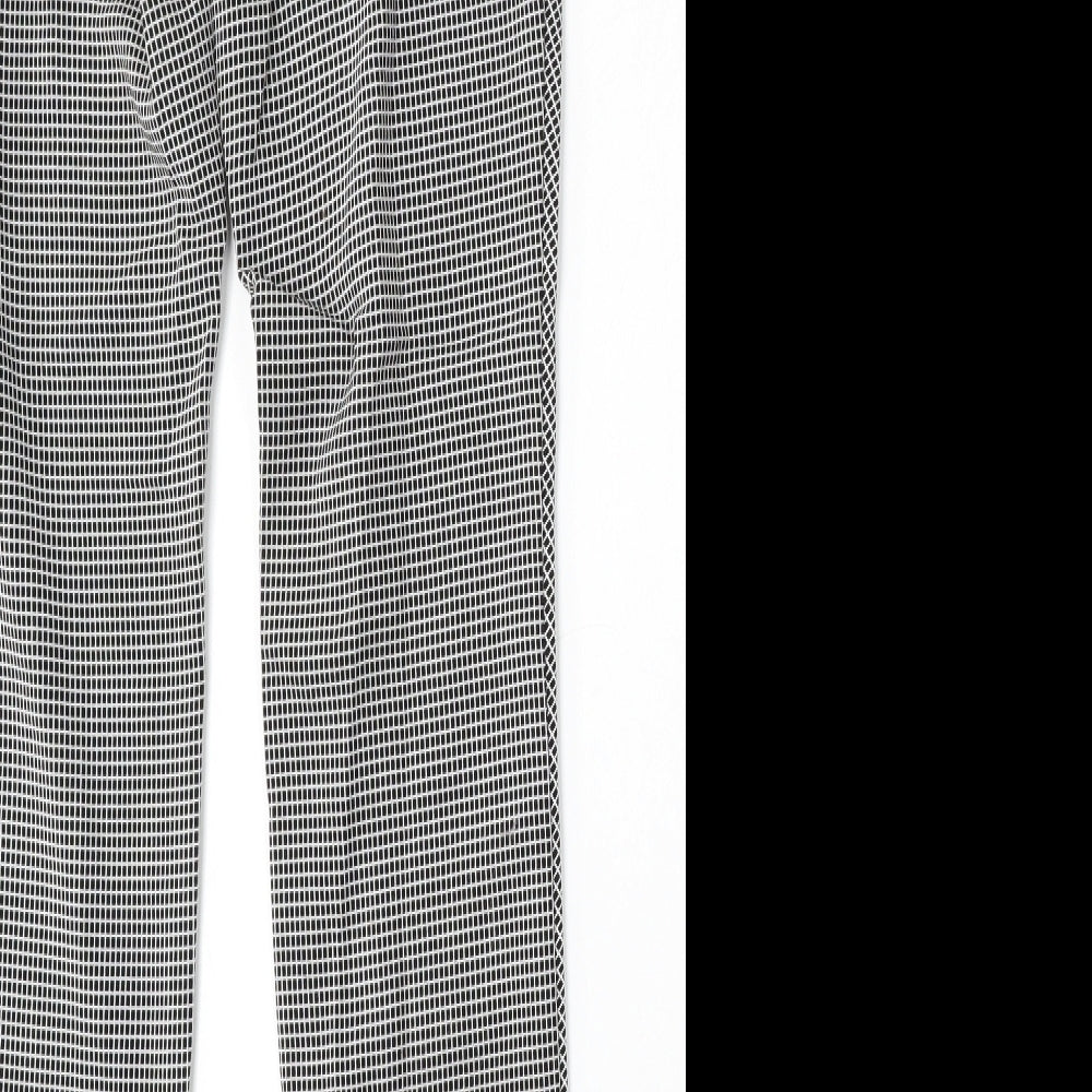 NEXT Womens Multicoloured Geometric Polyester Trousers Size 6 L30 in Regular