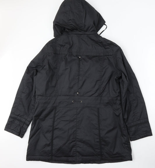 Preworn Womens Black Jacket Size L Zip