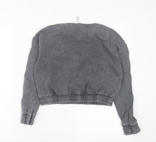 George Girls Grey Cotton Pullover Sweatshirt Size 8-9 Years Pullover