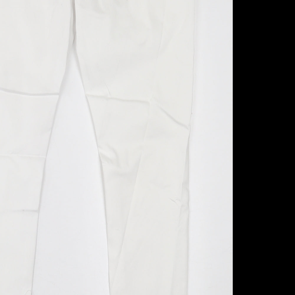 Preworn Womens White Cotton Jegging Trousers Size 38 in L30 in Regular