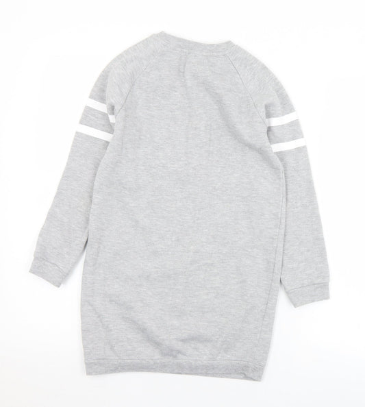 Primark Girls Grey Polyester Pullover Sweatshirt Size 9-10 Years - Nothing to Wear