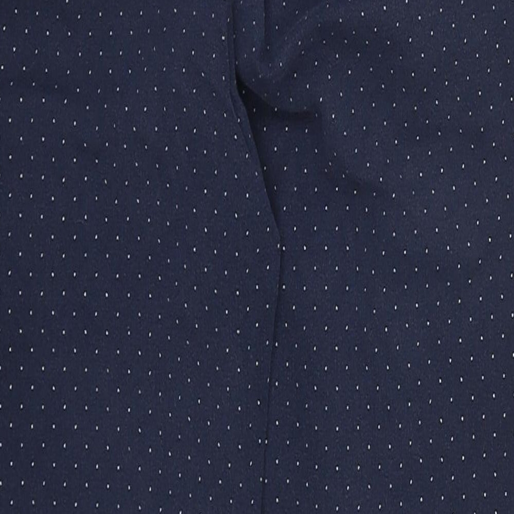 Gap Womens Blue Polka Dot Cotton Straight Jeans Size 30 in L24 in Regular Zip