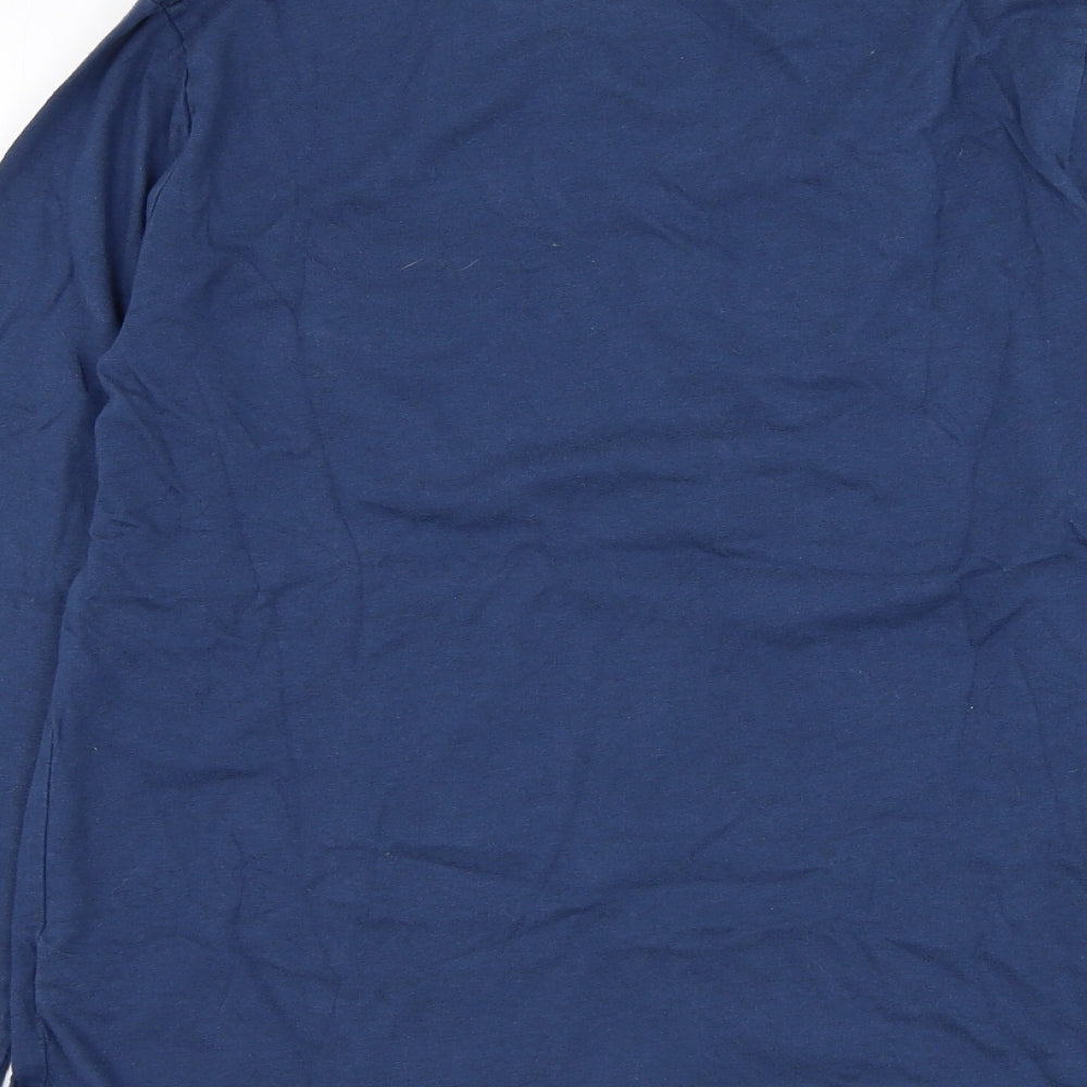 Gap Boys Blue Cotton Basic T-Shirt Size 2XL Round Neck Pullover - Solar System