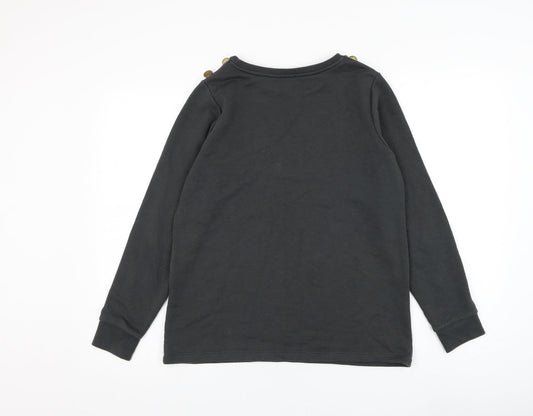 River Island Womens Grey Polyester Pullover Sweatshirt Size S Pullover - Unique