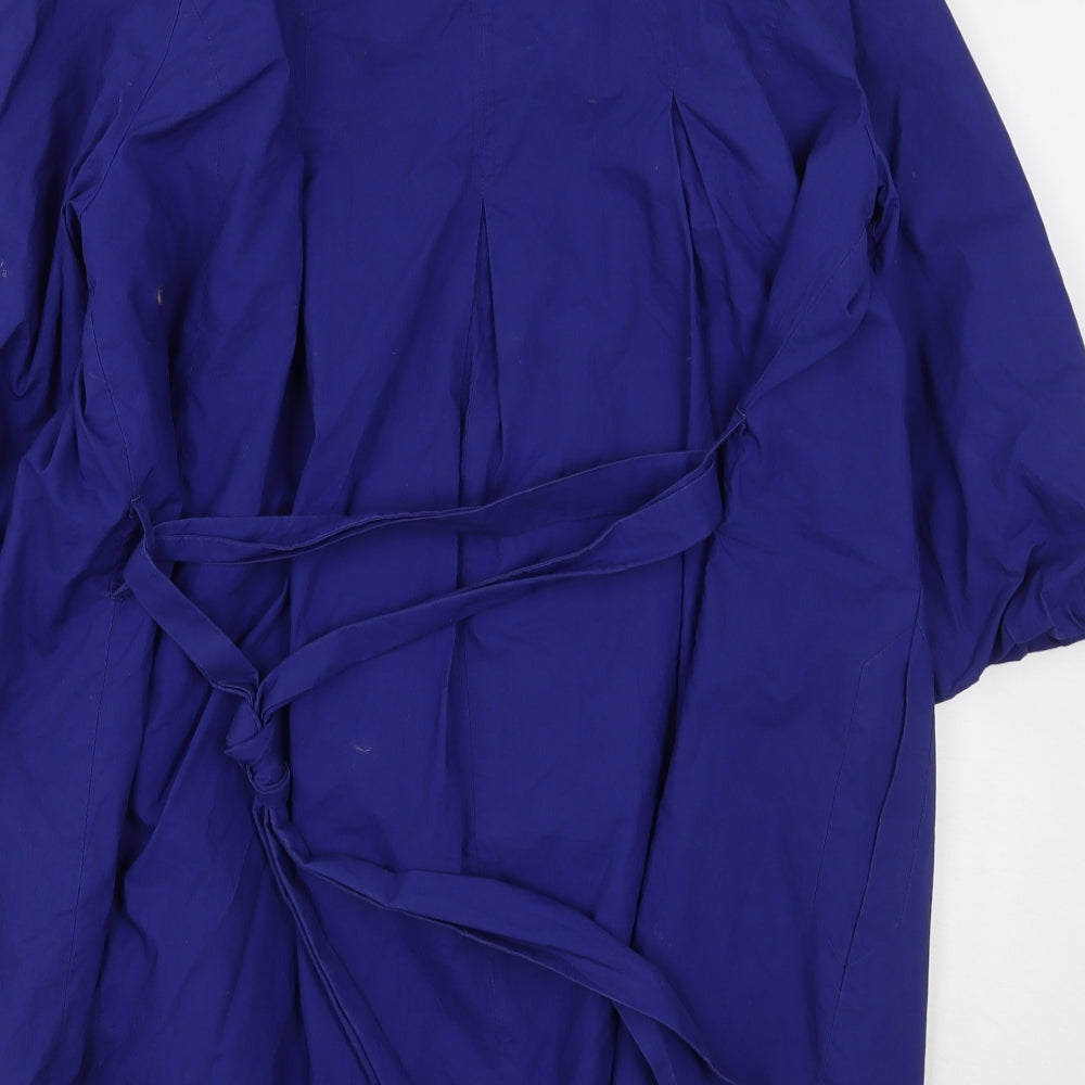 Marks and Spencer Womens Blue Overcoat Coat Size 14