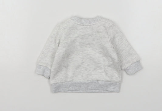Primark Baby Grey Cotton Pullover Jumper Size 0-3 Months