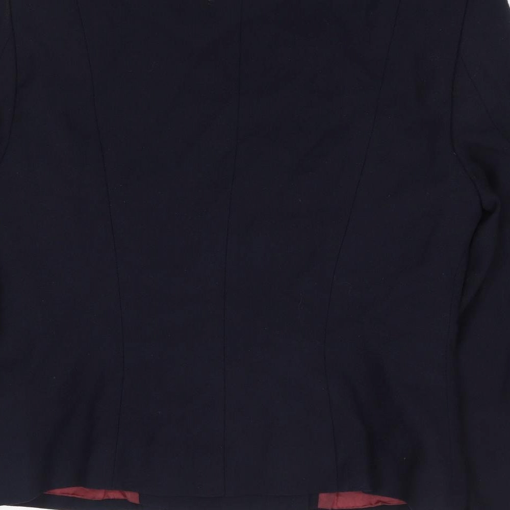Planet Womens Blue Jacket Blazer Size S Button