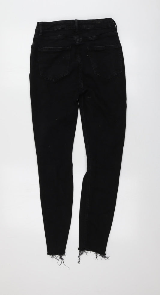 New Lpook Womens Black Cotton Skinny Jeans Size 10 L27 in Regular