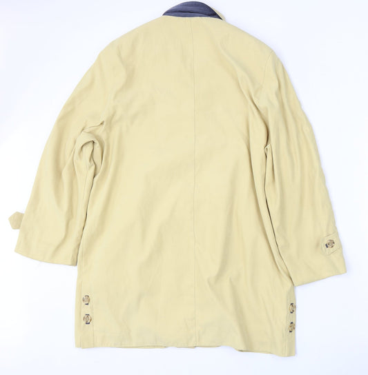 Design Essentials Womens Yellow Jacket Size 16 Button