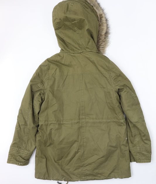 LOGG Womens Green Jacket Size 10 Button