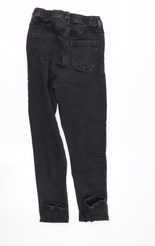 NEXT Girls Beige Cotton Straight Jeans Size 13 Years Regular