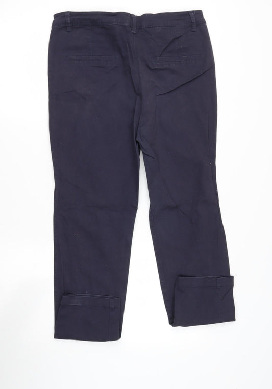 Papya Mens Blue Cotton Boyfriend Jeans Size 16 L28 in Regular