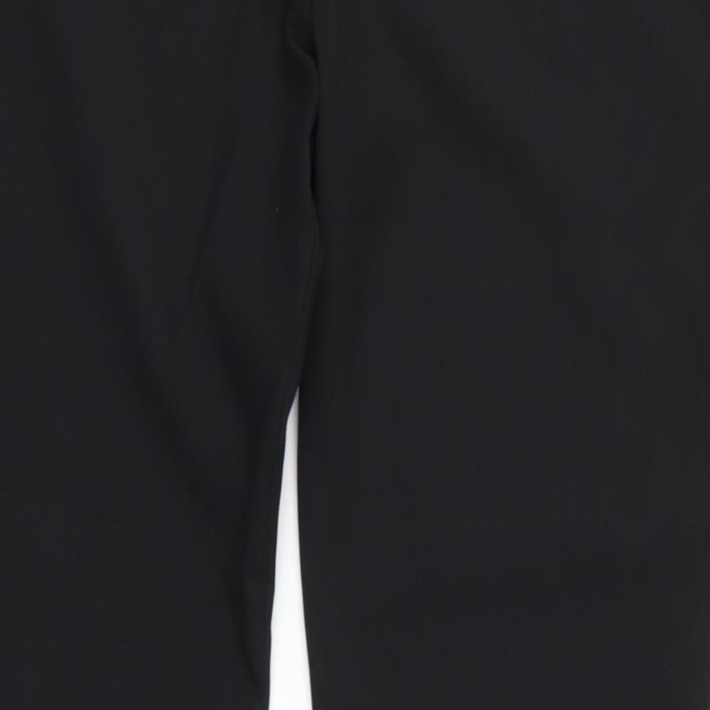 Preworn Womens Black Polyester Dress Pants Trousers Size 32 L30 in Regular