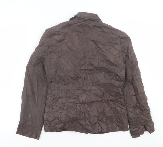 BHS Womens Brown Jacket Size 8 Zip