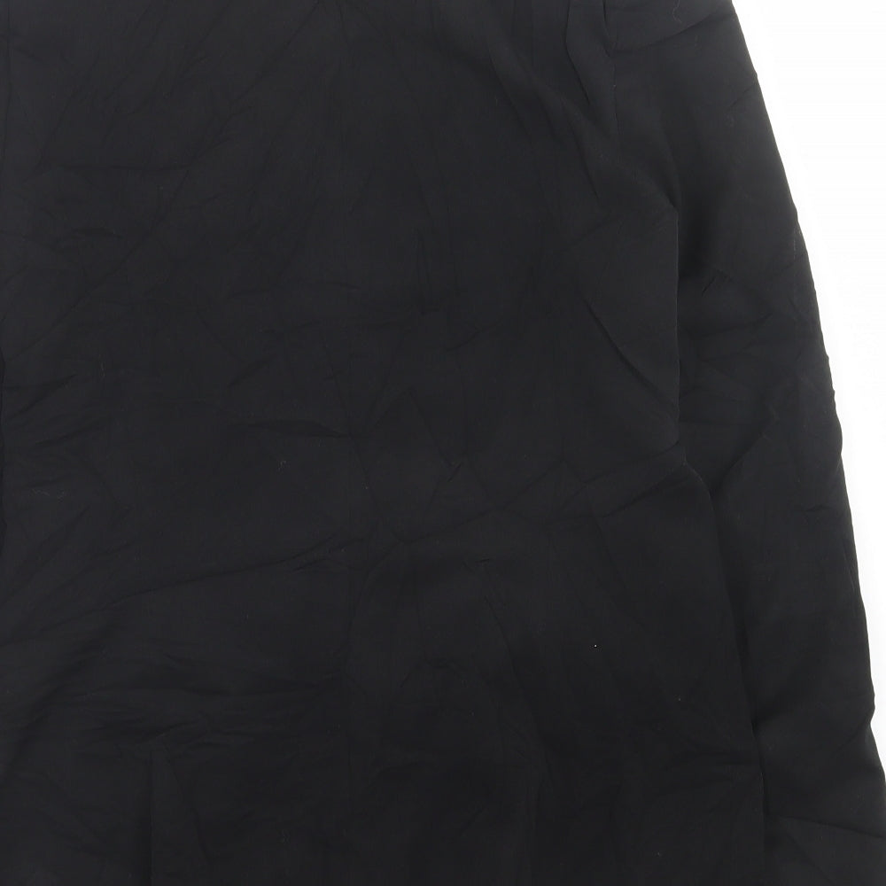 George Womens Black Jacket Blazer Size 12 Button