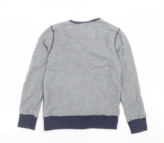 Johnnie B Boys Grey Cotton Pullover Sweatshirt Size 11-12 Years Pullover