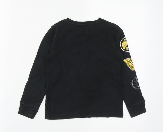 NEXT Boys Black Cotton Pullover Sweatshirt Size 6 Years - Game on