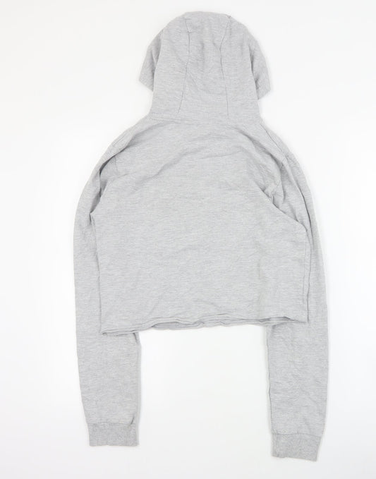 M&Co Girls Grey Cotton Pullover Hoodie Size 13 Years Pullover - Mickey Mouse