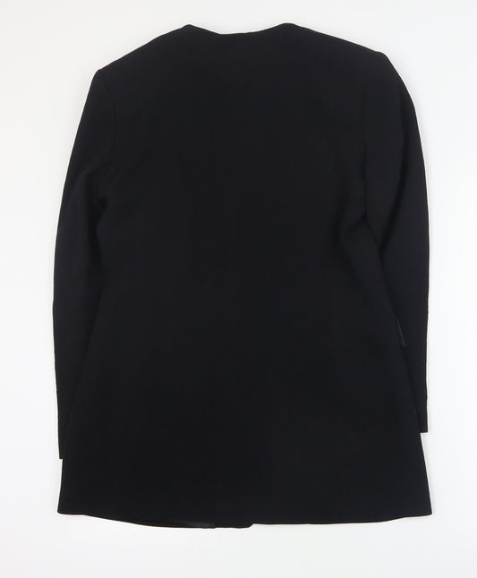 House of Fraser Womens Black Jacket Blazer Size 12 Button
