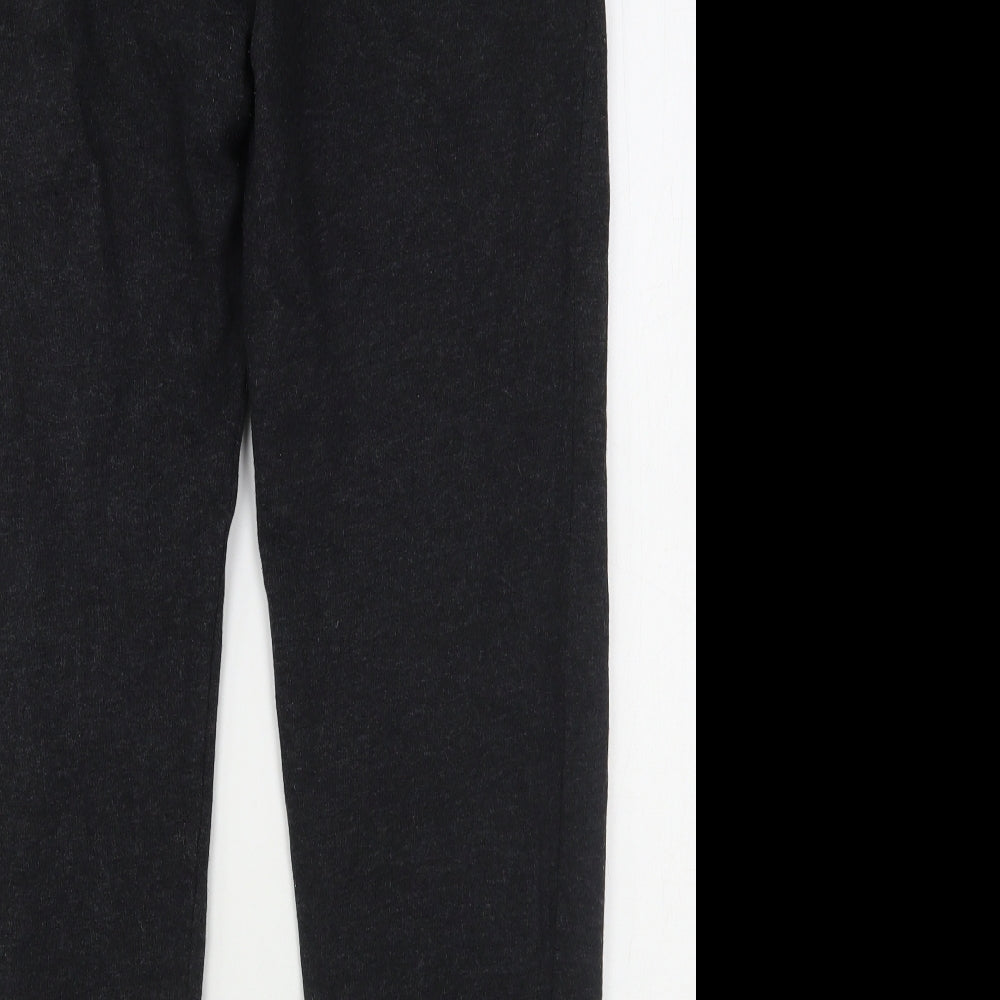 H&M Womens Grey Cotton Sweatpants Trousers Size S L29 in Regular Snap