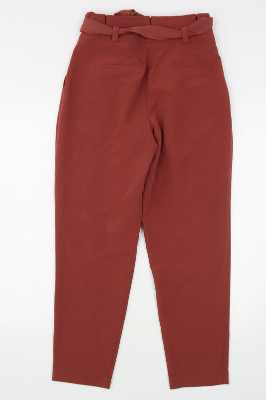New Look Womens Pink Polyester Trousers Size 6 L28 in Regular
