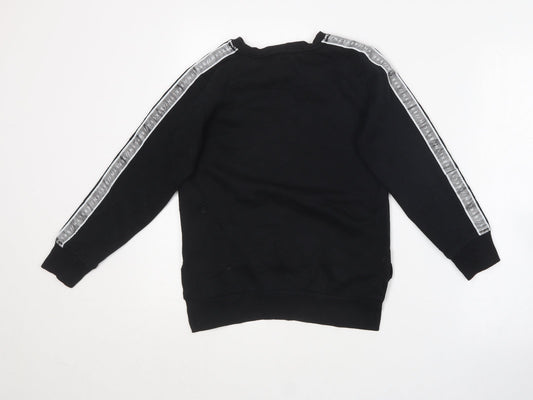 Primark Boys Black Polyester Pullover Sweatshirt Size 9-10 Years