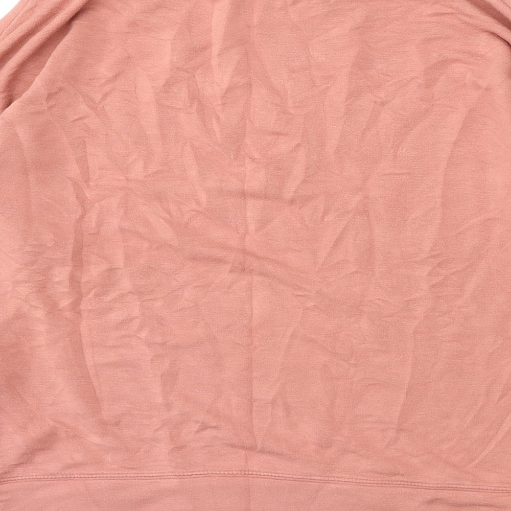 Marks and Spencer Womens Pink Viscose Pullover Sweatshirt Size 8